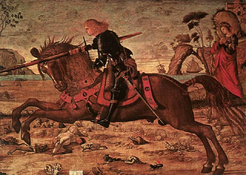 CARPACCIO, Vittore St George and the Dragon (detail) sdgf oil painting picture
